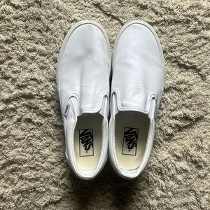 White Platform Vans